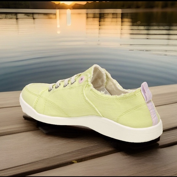 VIONIC PISMO CASUAL SNEAKER Beach Collection laced-up look washable slip-on Sz8 - Picture 5 of 13